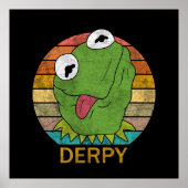 Derpy Kermit Der Frosch Poster (Vorne)