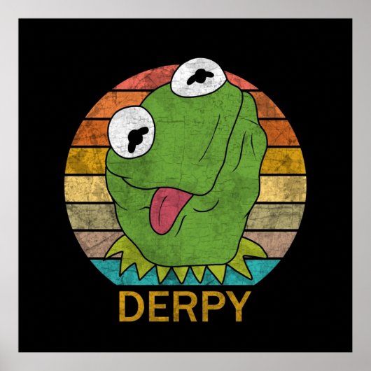 Derpy Kermit Der Frosch Poster (Vorne)