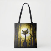 Derpy Little Halloween Cat in einem Pumpkinpflaste Tasche (Vorderseite)