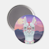 Derpy Llama Magnet (Vorderseite/Rückseite)