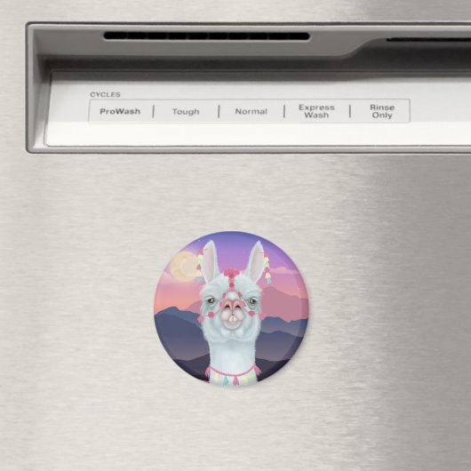 Derpy Llama Magnet (In Situ (Geschirrspüler))