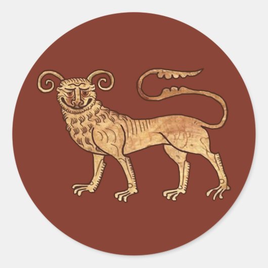 Derpy Manticore Runder Aufkleber (Vorderseite)