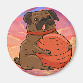 Derpy Mops Magnet (Vorne)