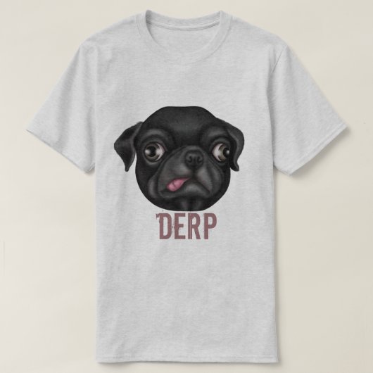 Derpy Mops T-Shirt (Design vorne)