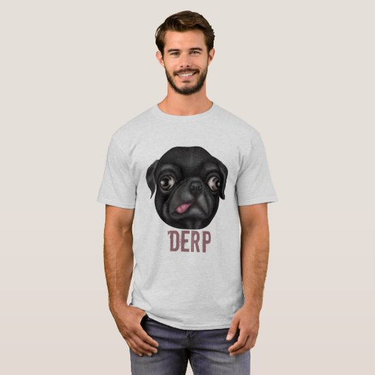 Derpy Mops T-Shirt (Vorne ganz)