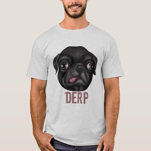 Derpy Mops T-Shirt (Vorderseite)