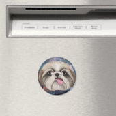 Derpy Shih Tzu Magnet (In Situ (Geschirrspüler))