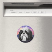 Derpy Shih Tzu Magnet (In Situ (Geschirrspüler))