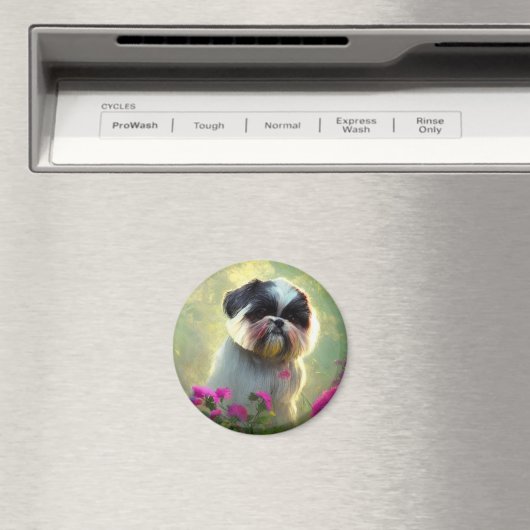 Derpy Shih Tzu Magnet (In Situ (Geschirrspüler))