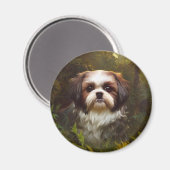 Derpy Shih Tzu Magnet (Vorderseite/Rückseite)
