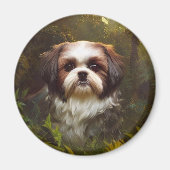 Derpy Shih Tzu Magnet (Vorne)