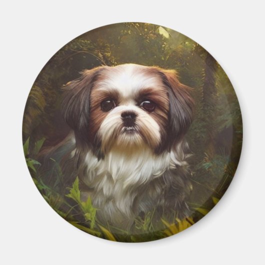 Derpy Shih Tzu Magnet (Vorne)