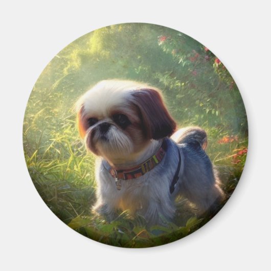 Derpy Shih Tzu Magnet (Vorne)