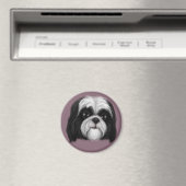 Derpy Shih Tzu Magnet (In Situ (Geschirrspüler))