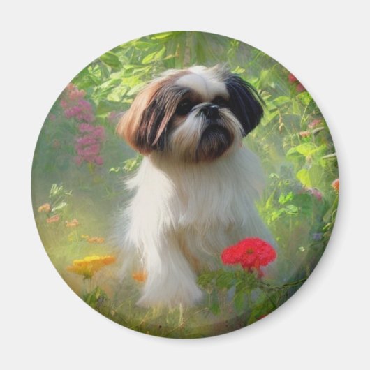 Derpy Shih Tzu Magnet (Vorne)