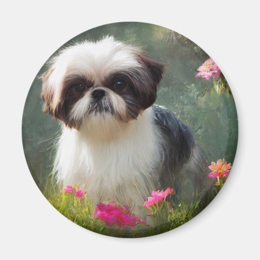 Derpy Shih Tzu Magnet (Vorne)