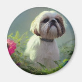 Derpy Shih Tzu Magnet (Vorne)
