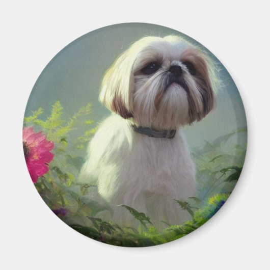 Derpy Shih Tzu Magnet (Vorne)