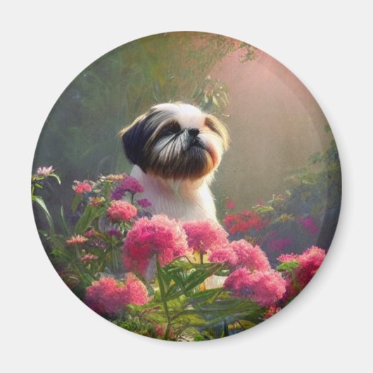 Derpy Shih Tzu Magnet (Vorne)