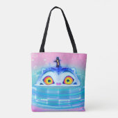 Derpy Tiger K Pop Tragetasche Tasche (Rückseite)