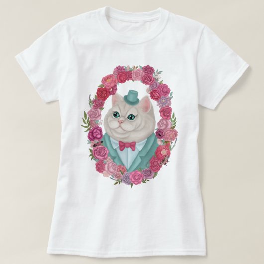 Derpy White Cat in Top Hat (Design vorne)