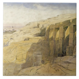Derr, Ägypten, 1867 (w/c auf Papier) Fliese