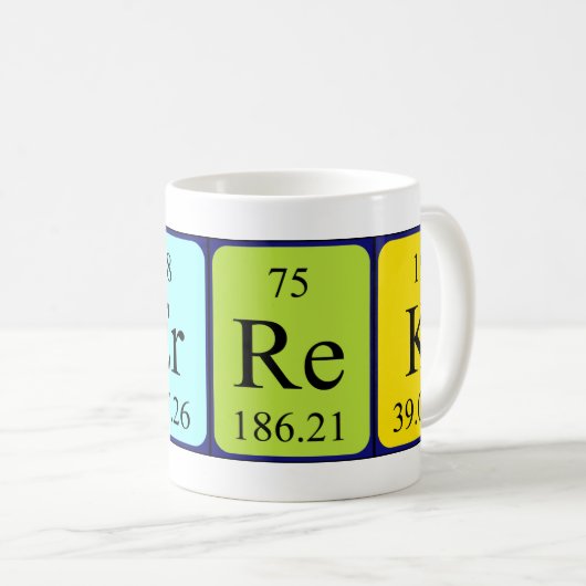 Derrek Periodenname Tasse (VorderseiteRechts)