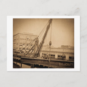 Derrick-Auto belädt Westchester Avenue Bronx NYC Postkarte