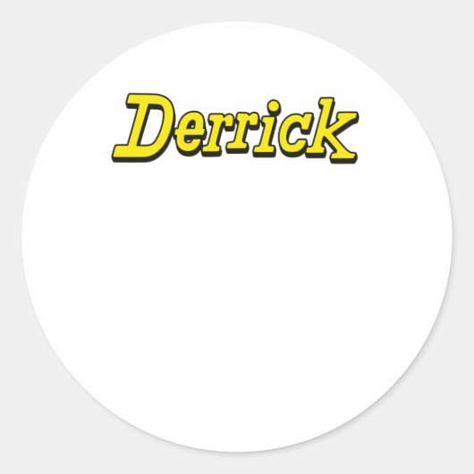Derrick Fan Shirt Sticker (Vorderseite)