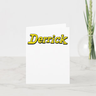Derrick Fan Shirt Sticker Karte