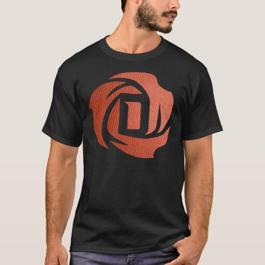Derrick Rose Basketball Texture Logo Classic T-Shi T-Shirt (Vorderseite)