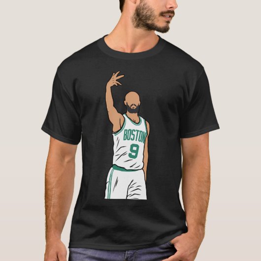 Derrick White 3 Point Celebration T-Shirt (Vorderseite)