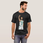 Derrick White 3 Point Celebration T-Shirt (Vorne ganz)