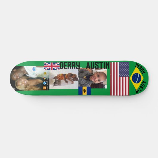 DERRY AUSTIN 7 3/4" Skateboard Deck (Horizontal)