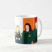 Derry Girls Lesbian Pride Flag Kaffeetasse (VorderseiteRechts)