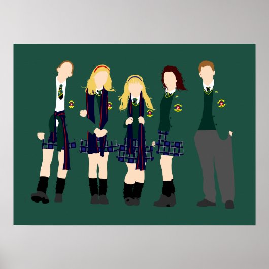 Derry Girls minamilistische Kunst Poster (Vorne)
