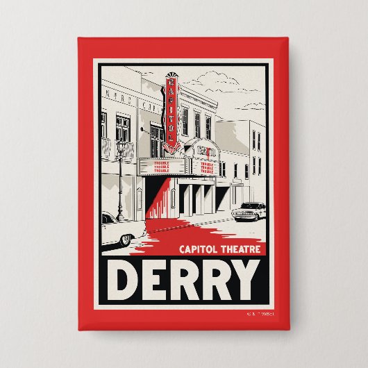 Derry Hauptstadt Theater Button (Vorderseite)