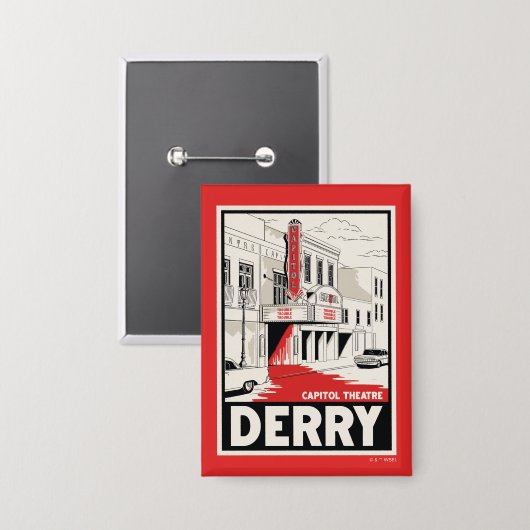 Derry Hauptstadt Theater Button (Vorderseite/Rückseite)