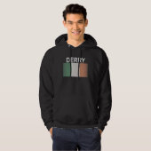 Derry Ireland Flag Glass Bead Inspired City Hoodie (Vorne ganz)