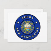Derry New Hampshire Postkarte (Vorne/Hinten)