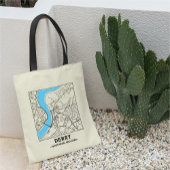 Derry, Northern Ireland City Map Tote Bag Tragetasche