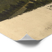 Derry Pennsylvania 1900 Antique Panoramabalkarte Poster (Ecke)