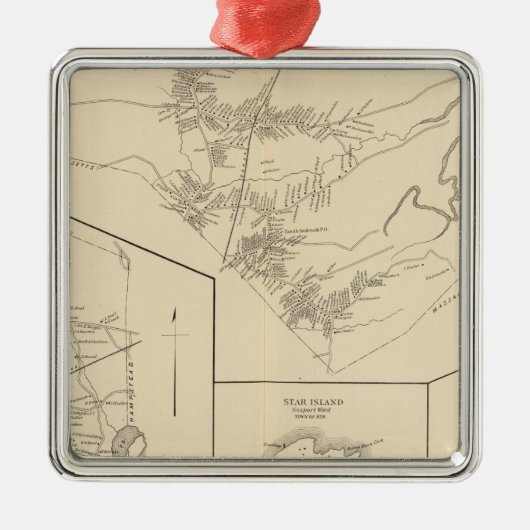 Derry, Seabrook, Rye Ornament Aus Metall (Vorne)