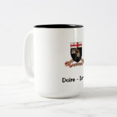 Derry Wappen - Kaffee-Tasse Zweifarbige Tasse (Vorderseite Links)