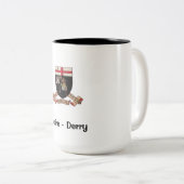 Derry Wappen - Kaffee-Tasse Zweifarbige Tasse (VorderseiteRechts)