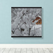 Derry Winter Ranch 12 x 12 Leinwand (Insitu (Holzboden))
