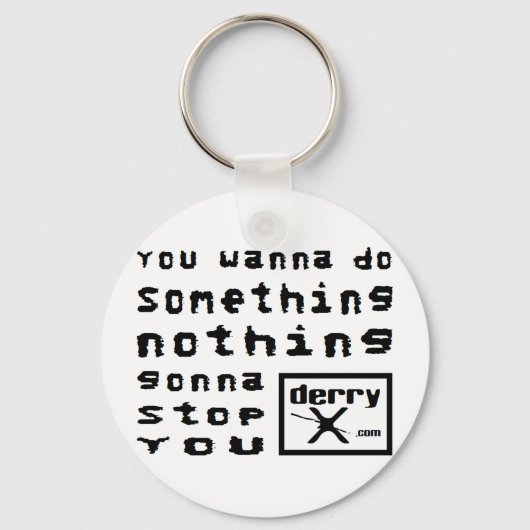 derryX.com Überspringen Weihnachts-Ornament Schlüs Schlüsselanhänger (Vorderseite)