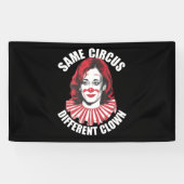 Derselbe Circus Different Clown Anti Kamala 2024 Banner (Horizontal)