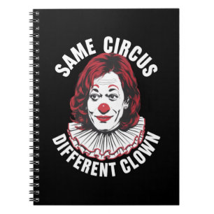 Derselbe Circus Different Clown Anti Kamala 2024 Notizblock