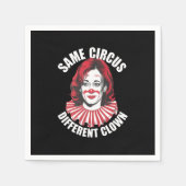Derselbe Circus Different Clown Anti Kamala 2024 Serviette (Vorderseite)